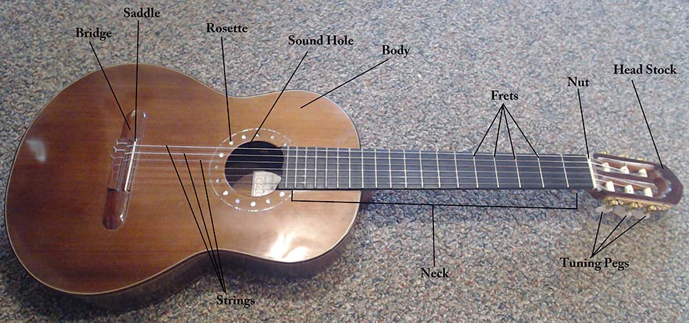 Classical guitar shop strings names